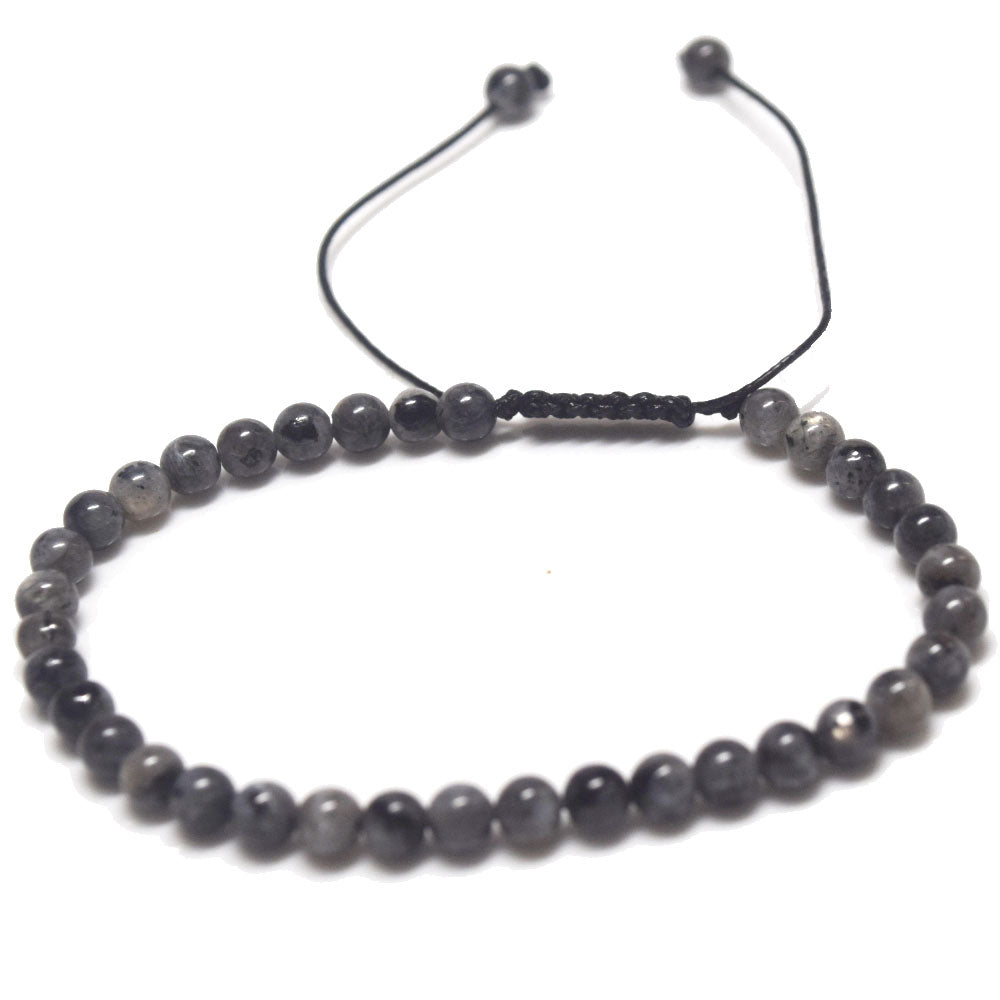 handmade fashion adjustable rich natural stone beads beaded 4mm stackable women and men hand bracelet jewelry bracelets