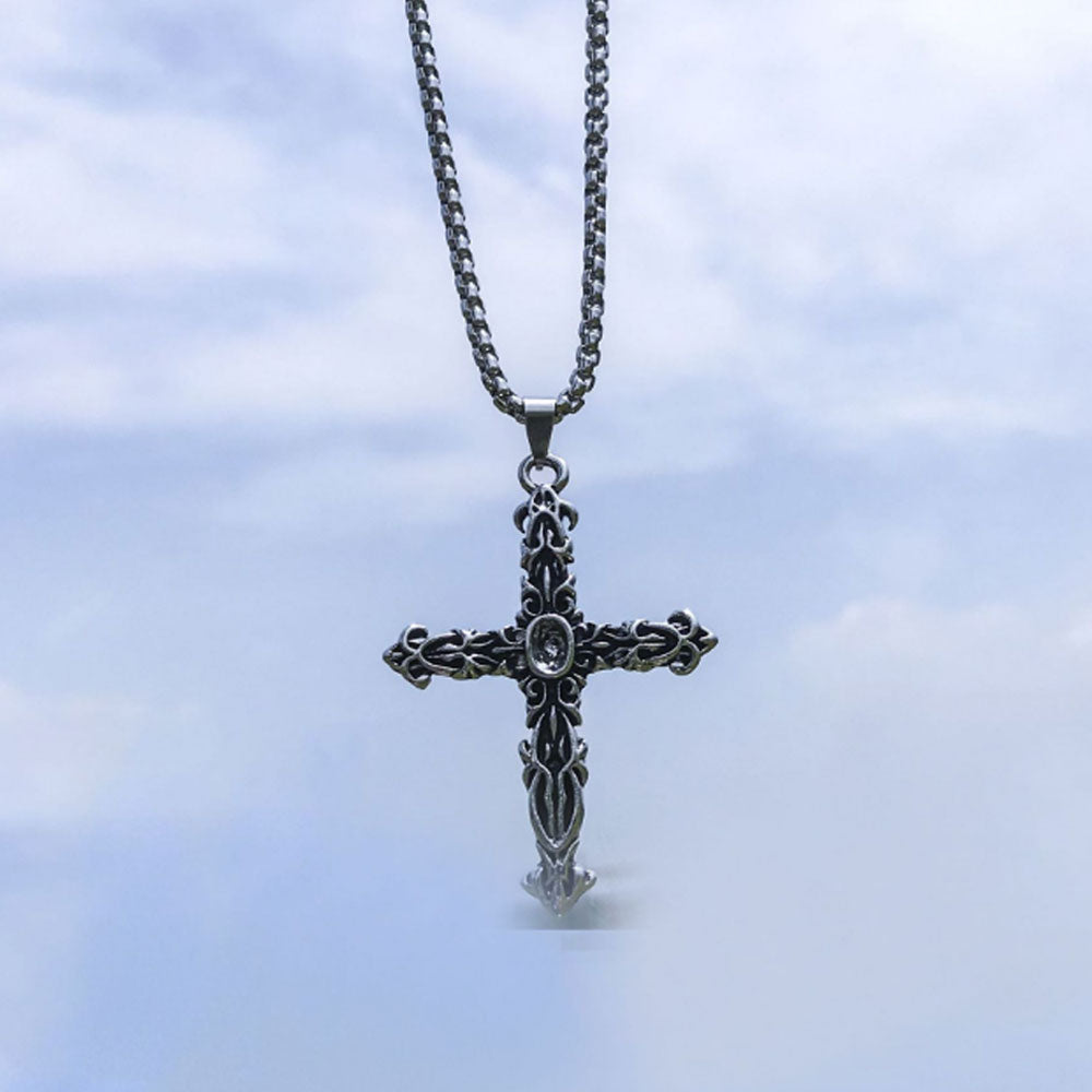 goth brass alloy angle wing gun robert cross dollar tree of life charm pendant necklace stainless steel chain jewelry