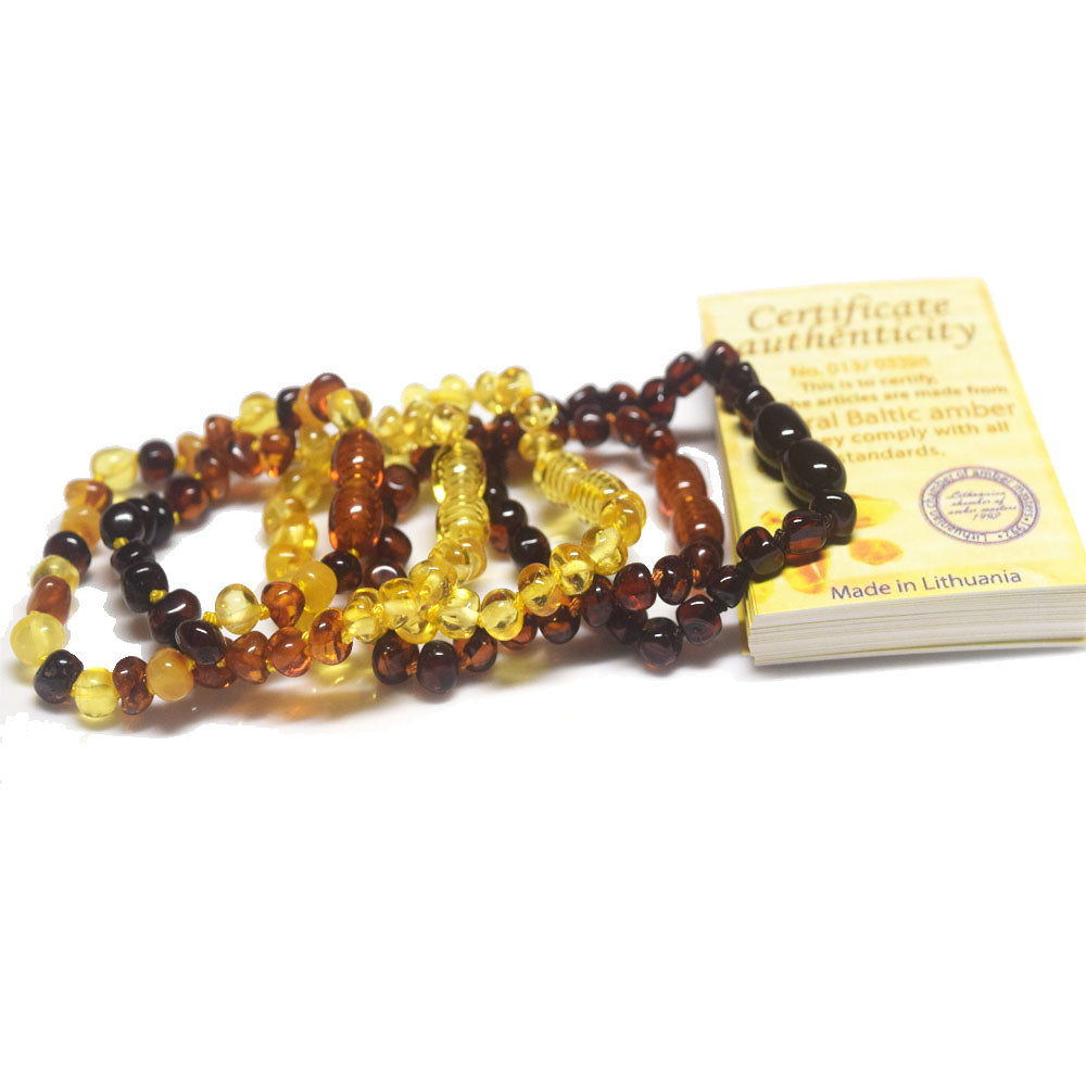 Kid Shinning Finish Real baltic Amber Teething Baby Bracelet Jewelry Wholesale