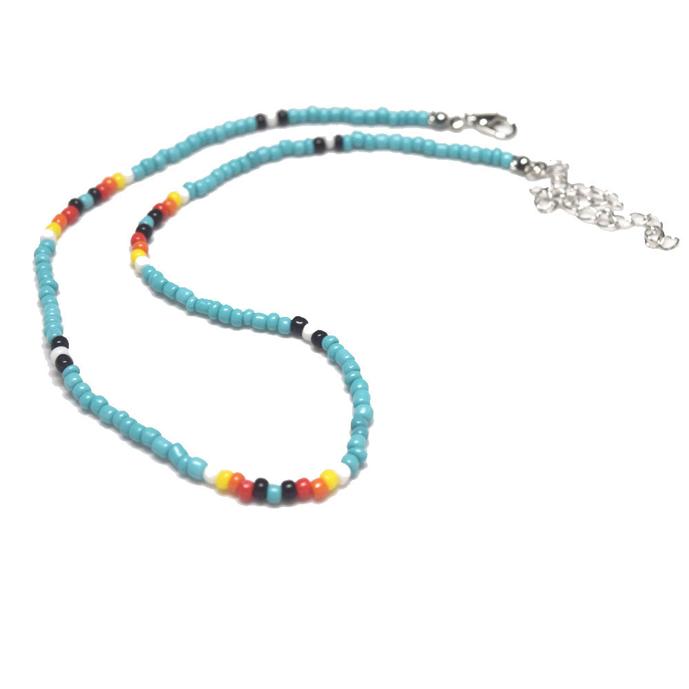 popular handmade summer hawaii colorful boho shot glass bead choker necklace rich colors women friendship necklace jewelry
