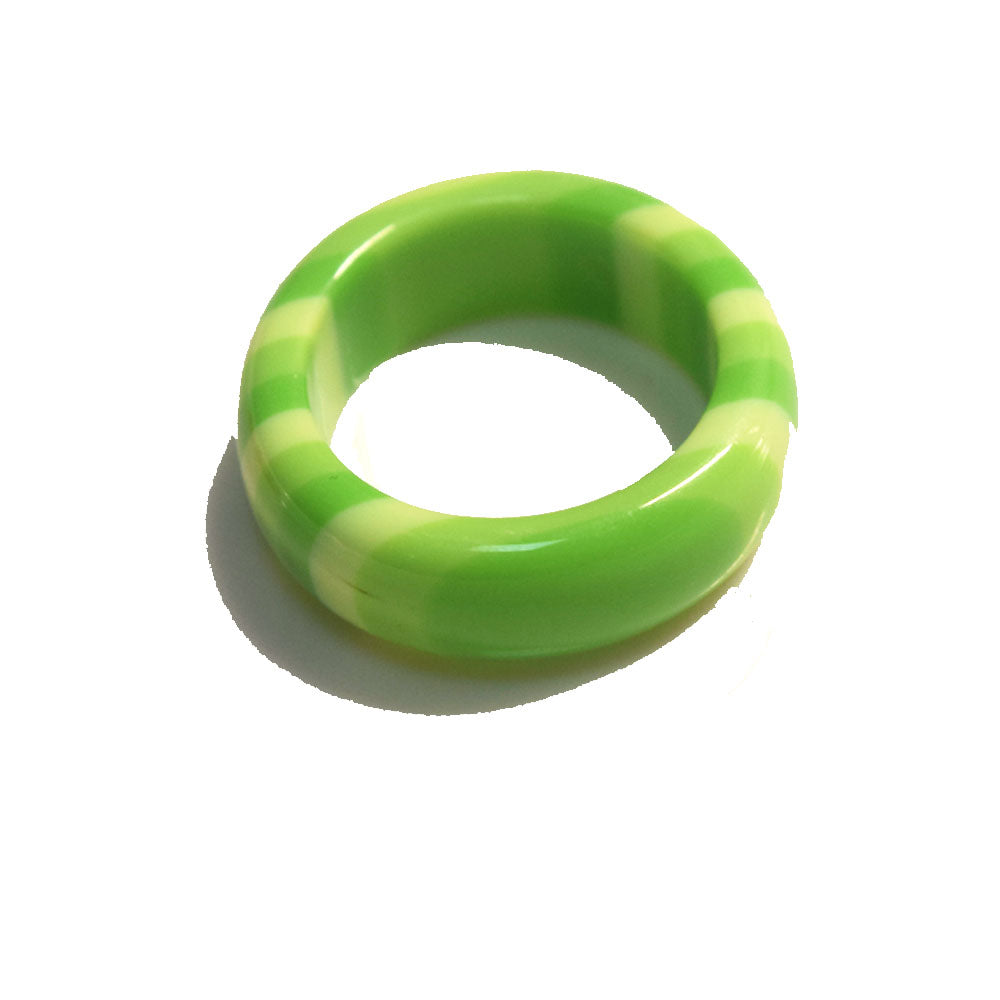 Korean style punk design plastic acrylic resin rainbow color finger ring women kids rings jewelry unisex