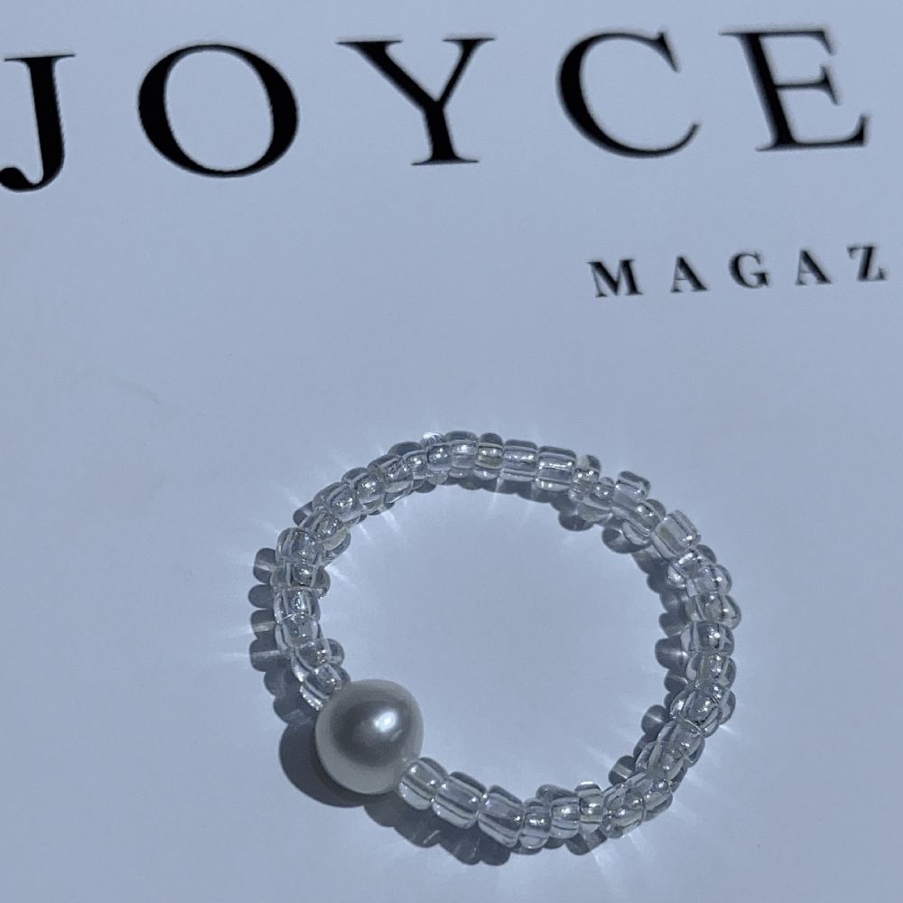 handmade elastic cord hawaiian fresh water pearl finger ring women rings luxury jewlery