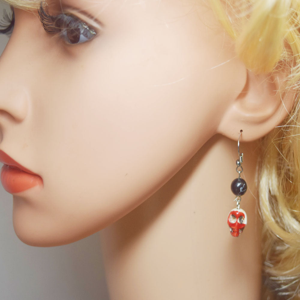 All Hallows' Day theme makeup party goth punk horrible frightened bloody earring jewelry earrings sublimation for women
