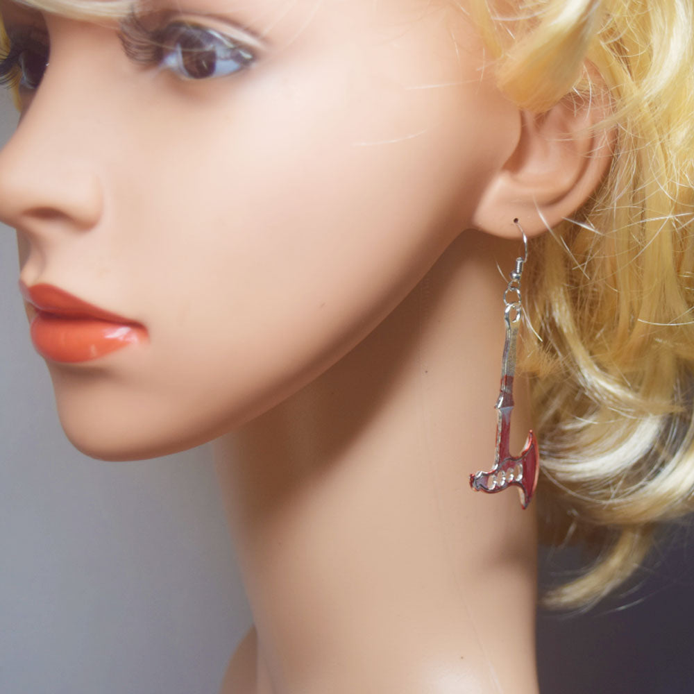 All Hallows' Day theme makeup party goth punk horrible frightened bloody earring jewelry earrings sublimation for women