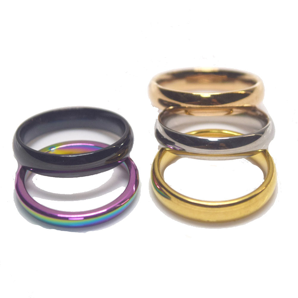 high quality party wedding titanium stainless steel statement band ring for women men finger rings jewelry fashion accessories
