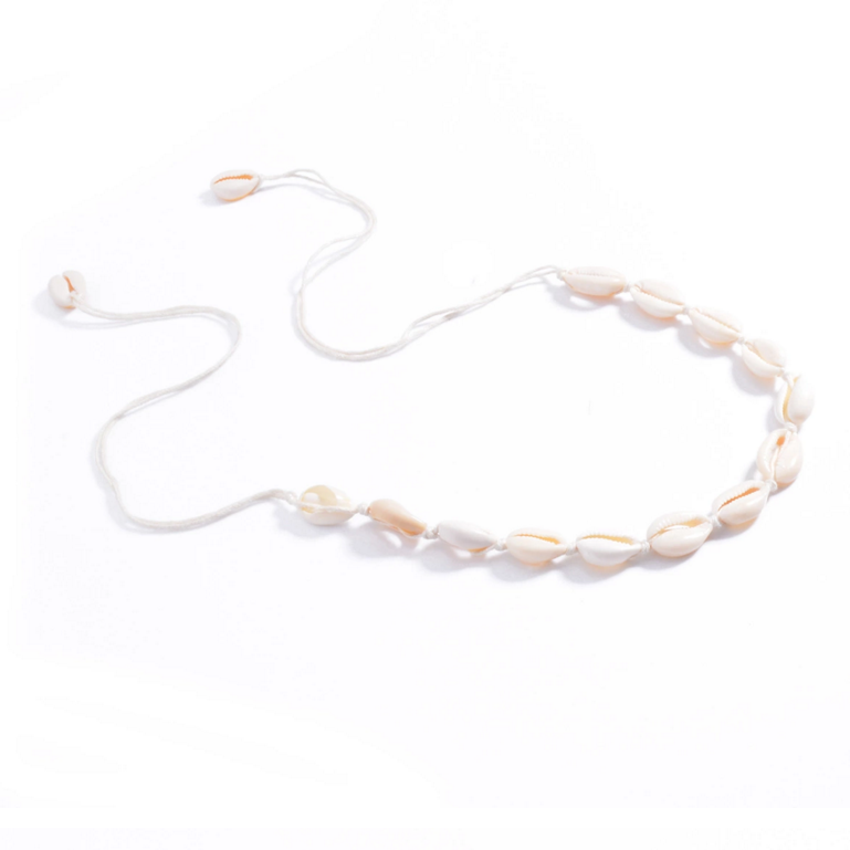 real white Sea Shell beads Woven Necklace 88.5CM long Choker Necklace jewelry for women