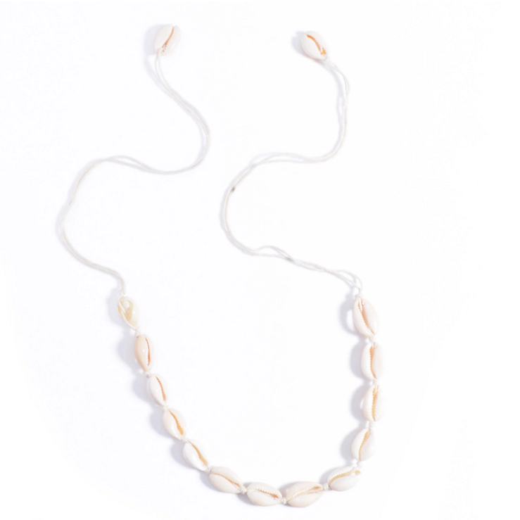 real white Sea Shell beads Woven Necklace 88.5CM long Choker Necklace jewelry for women