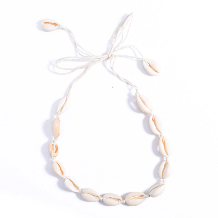 real white Sea Shell beads Woven Necklace 88.5CM long Choker Necklace jewelry for women