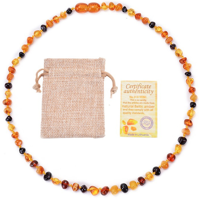 Kid Shinning Finish Real baltic Amber baby Necklace Teething Baby Jewelry Wholesale