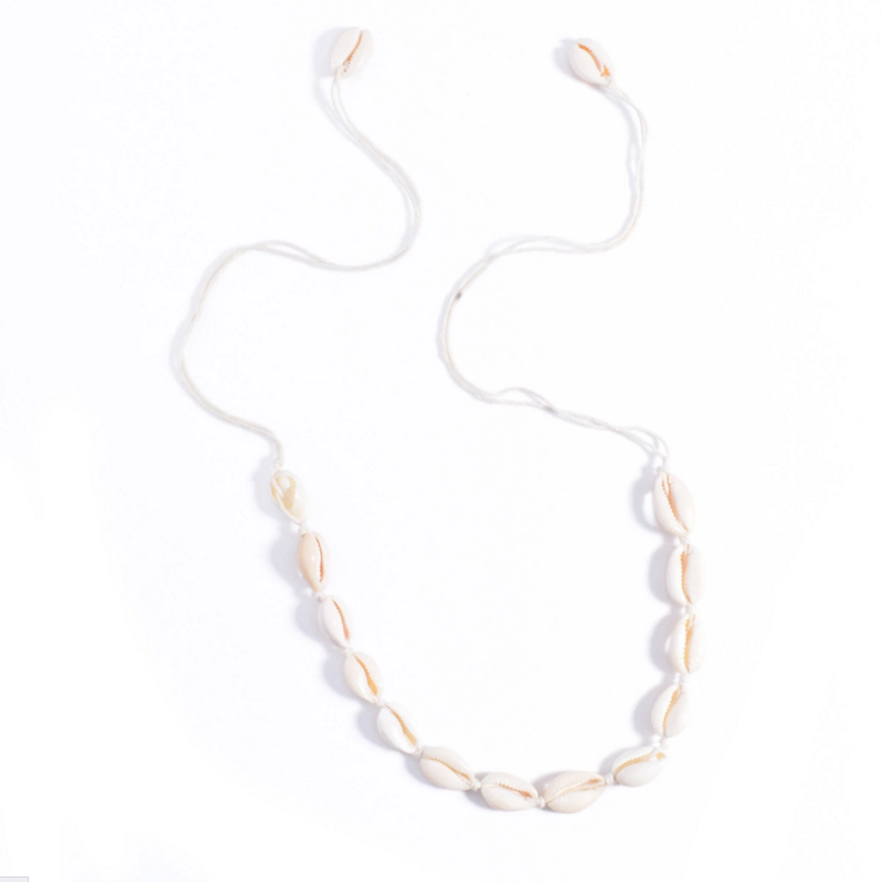 real white Sea Shell beads Woven Necklace 88.5CM long Choker Necklace jewelry for women