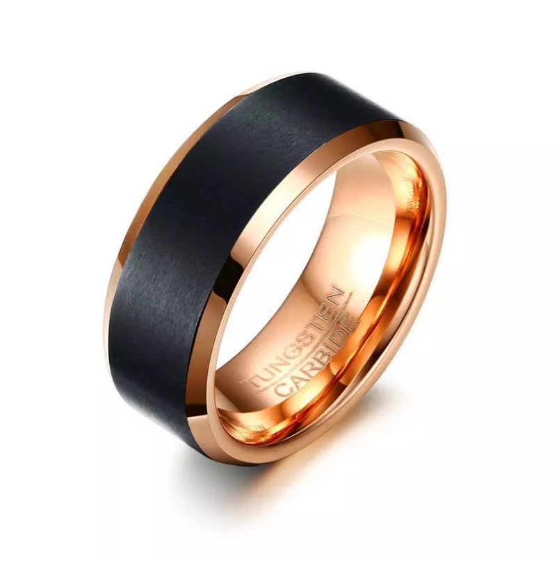 tungsten carbide steel men finger ring jewelry