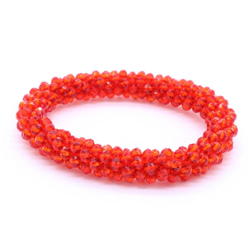 crystal rice seed beads weave nepal beaded bracelets wholesale 17 colors bracelet bangle jewelry 1cm wide handmade