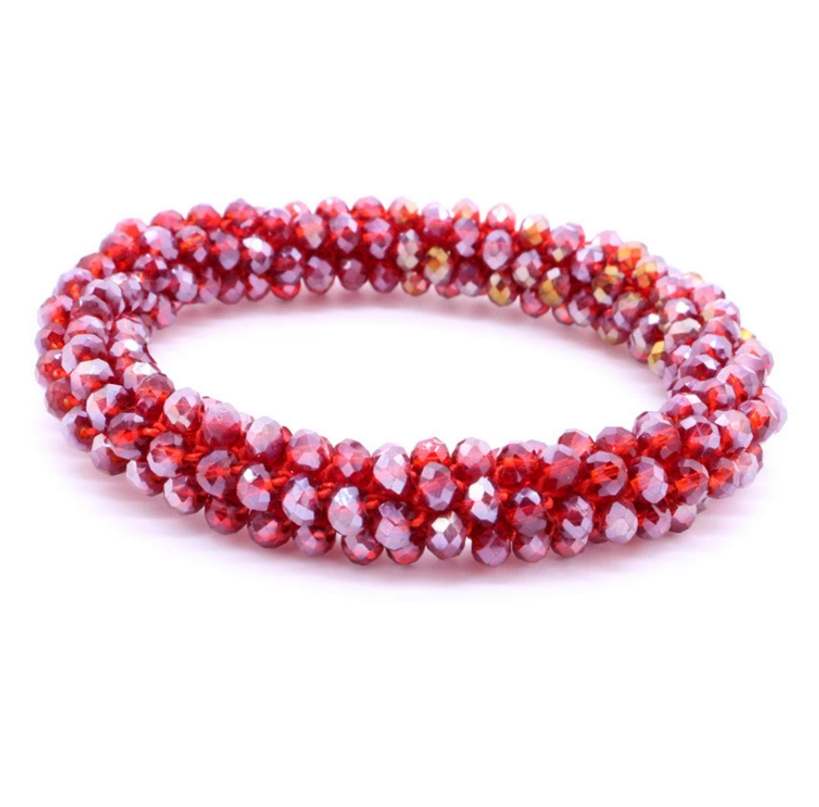 crystal rice seed beads weave nepal beaded bracelets wholesale 17 colors bracelet bangle jewelry 1cm wide handmade