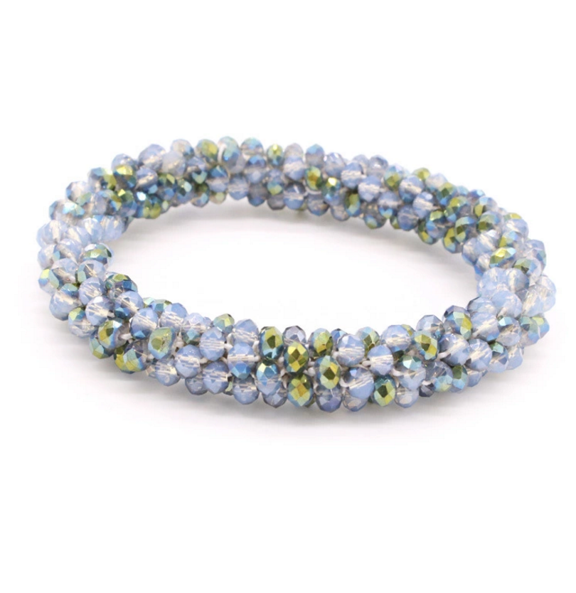 crystal rice seed beads weave nepal beaded bracelets wholesale 17 colors bracelet bangle jewelry 1cm wide handmade