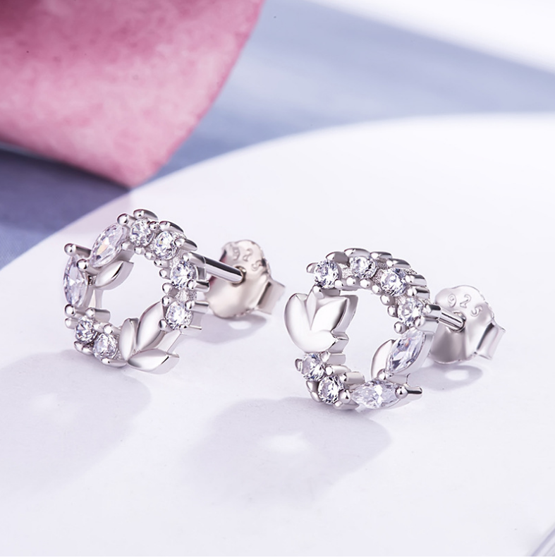 flower charm ring bracelet earring and necklace 925 dainty sterling silver minimalistic minimalist jewelry set