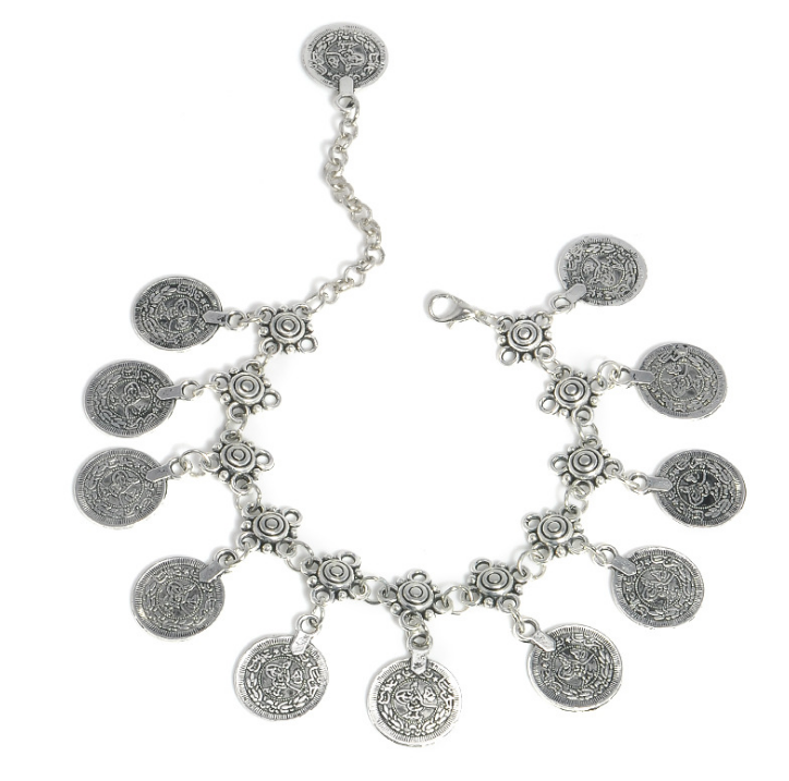 Fashion Alloy indian dance bell anklet Belly Dance Anklet 19+10CM Long