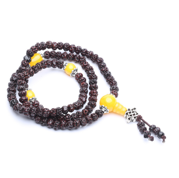 Wholesale Handmade Ruyi rudraksha prayer 108 beads mala Yoga jewelry