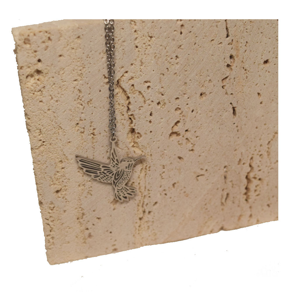 wholesale hot selling fashion chic stainless steel gold plated hummingbird animal lion pendant necklace for women china supplier