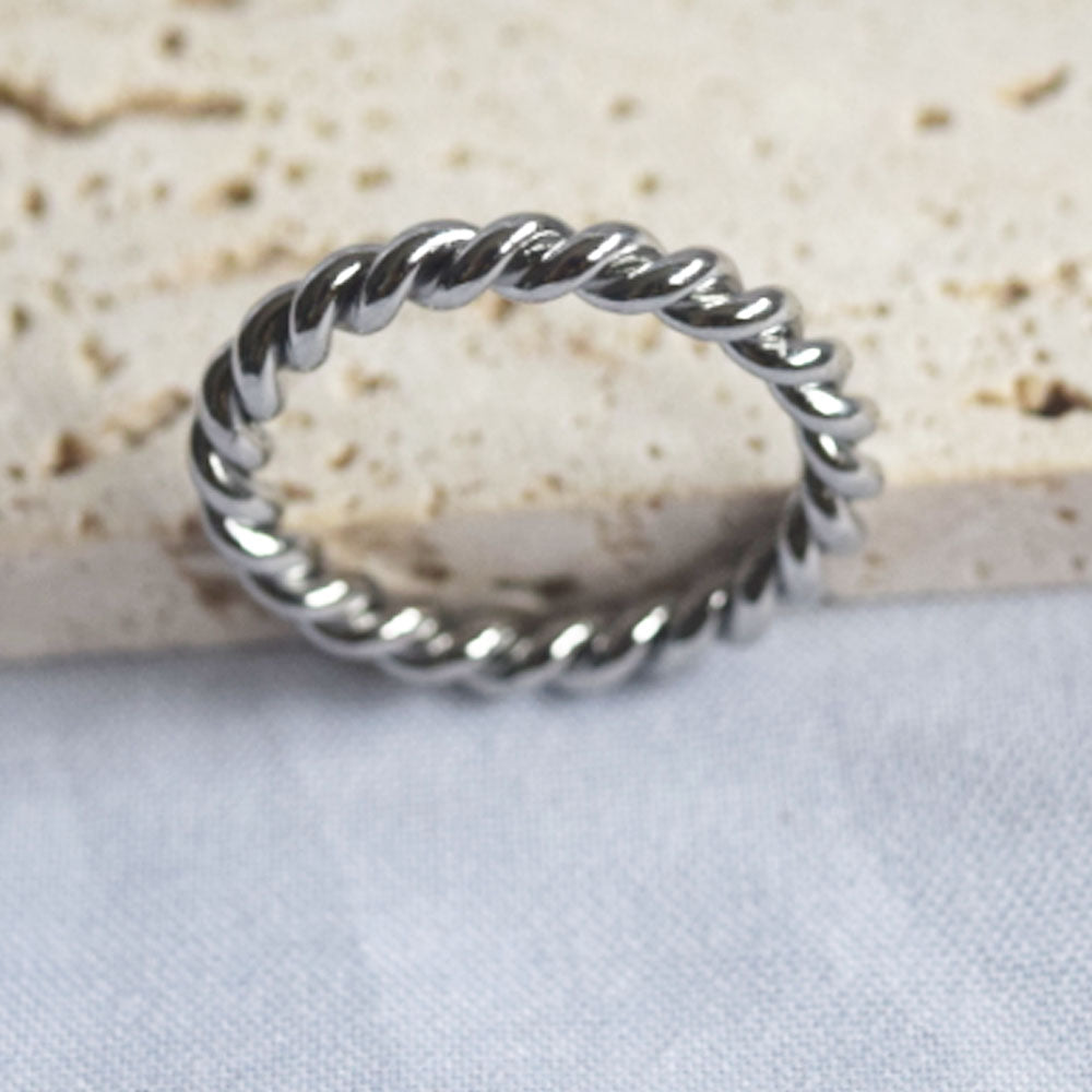 fantasy titanium stainless steel jewelry women thick chain rings aesthetic jewelry ring twist link china manufacturer supplier