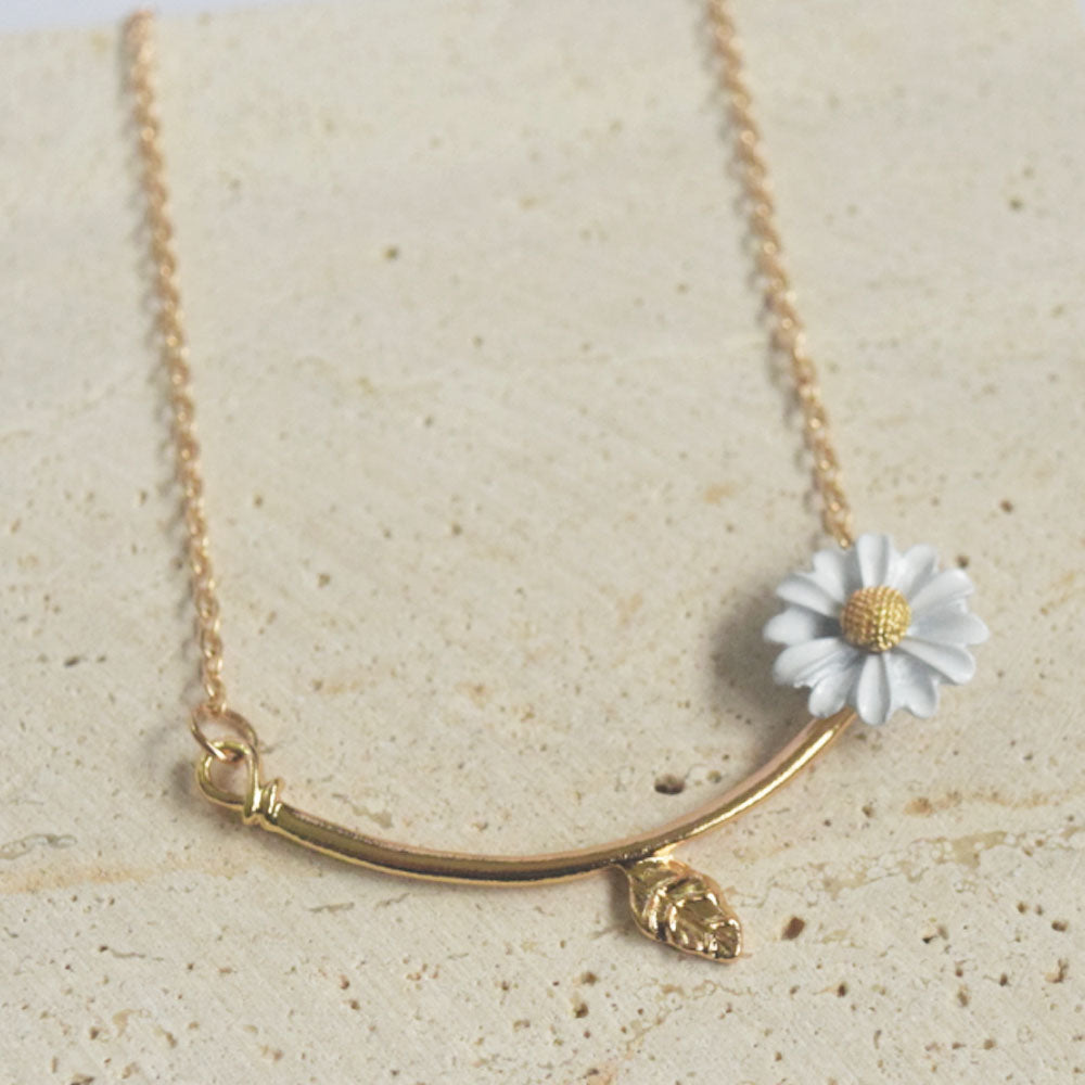 wholesale fashion brass alloy daisies daisy flower necklace earring bangle finger ring jewelry set jewelries supplier