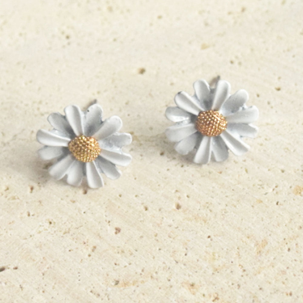 wholesale fashion brass alloy daisies daisy flower necklace earring bangle finger ring jewelry set jewelries supplier