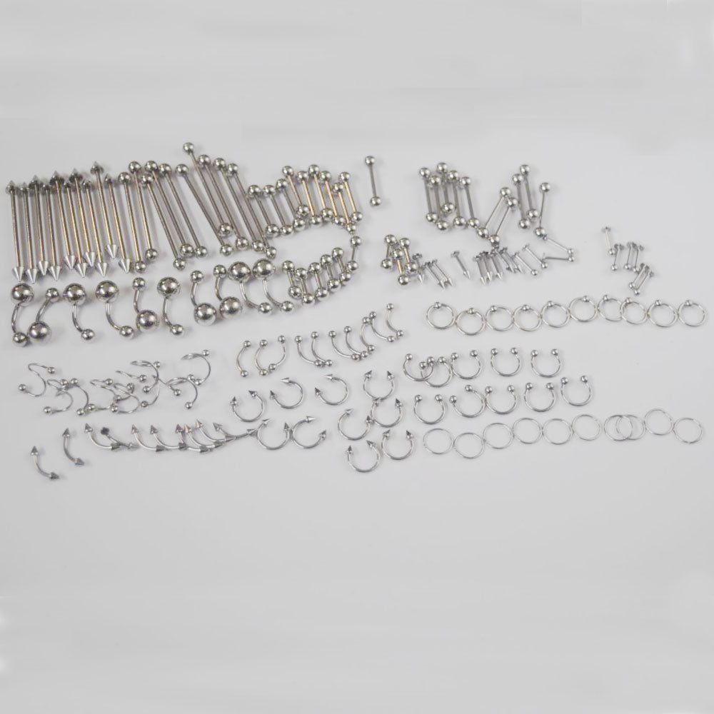 stainless Steel 150pcs pack nose stud ring piercing jewelry unisex men and women