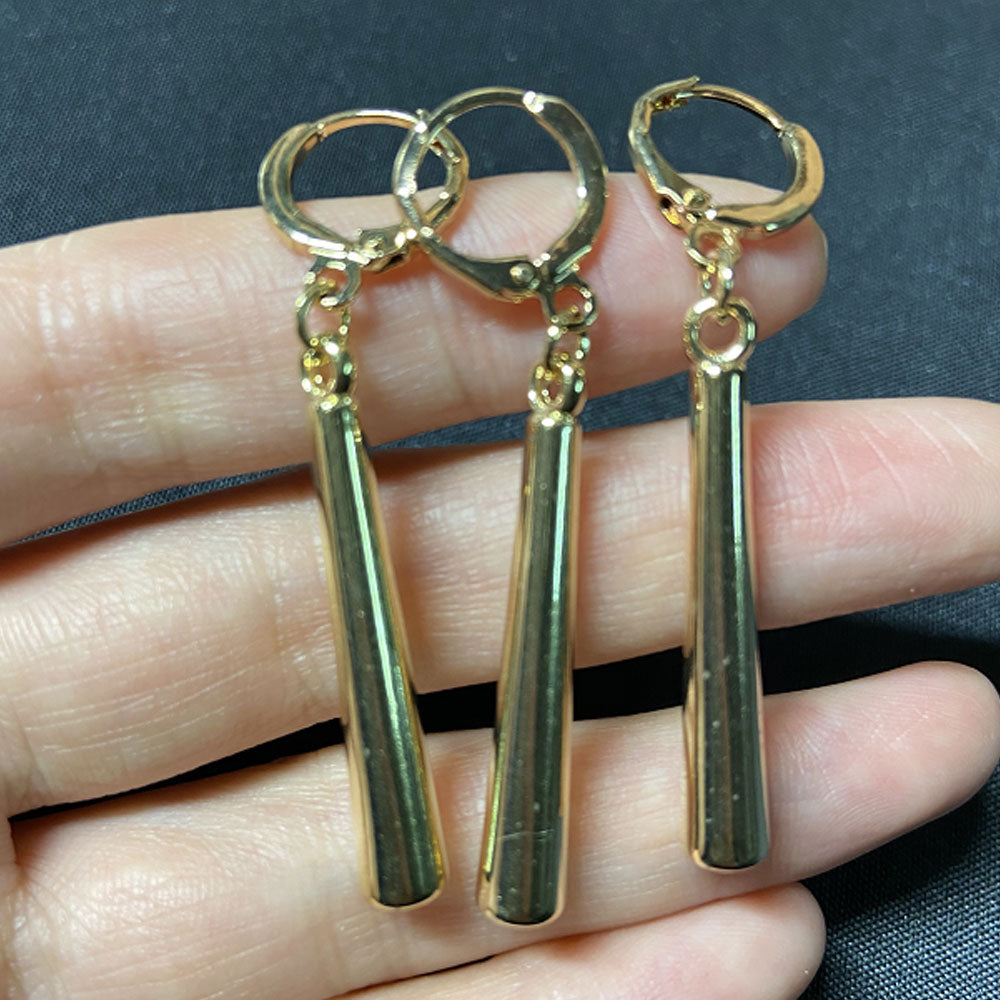 alloy cosplay vertical long dragon ball bar drop dangle zoro bar pendant earring jewelry