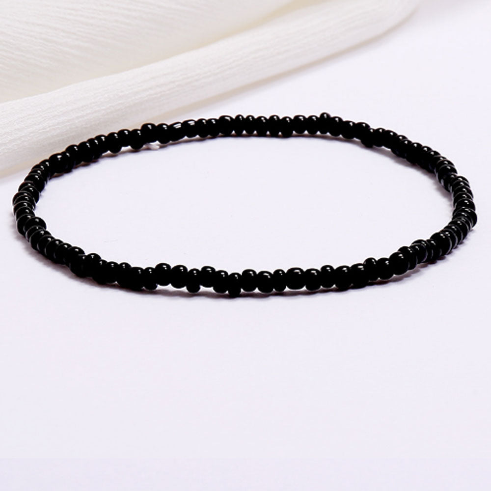 wholesale elastic cord glass bead african beaded anklets jewelry