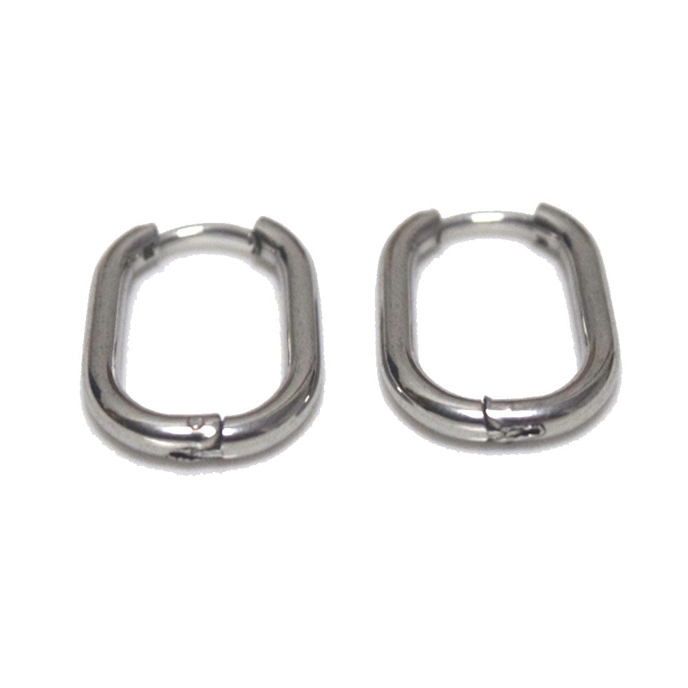stainless steel earring wire hoop drop rectangle women earrings jewelry