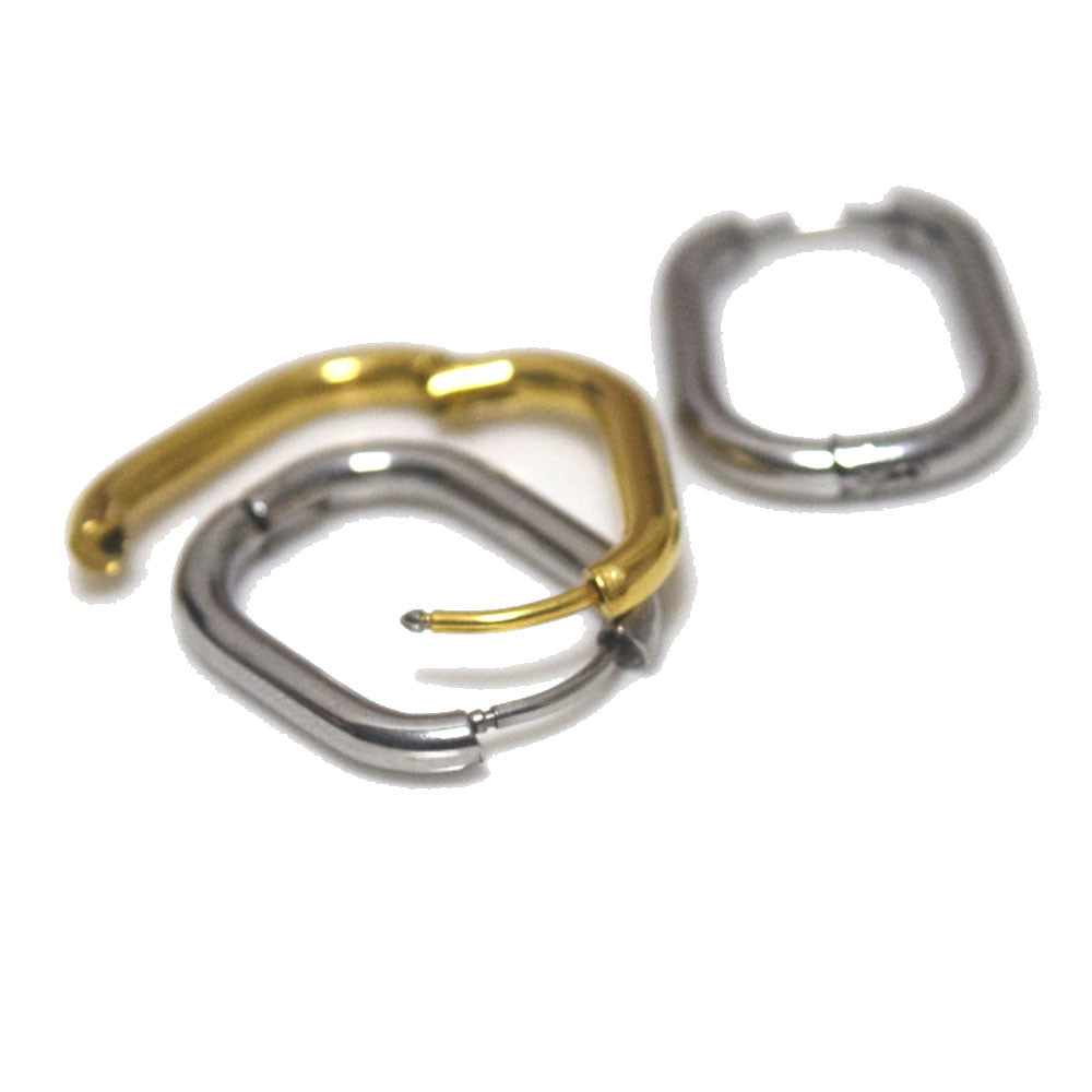 stainless steel earring wire hoop drop rectangle women earrings jewelry