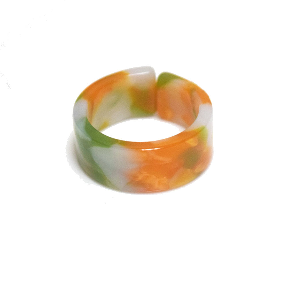 women acrylic resin finger rings jewelry open cuff design bulk