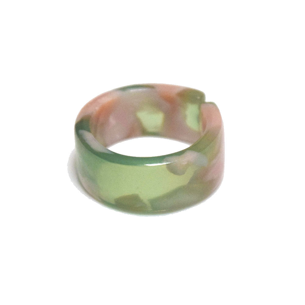 women acrylic resin finger rings jewelry open cuff design bulk