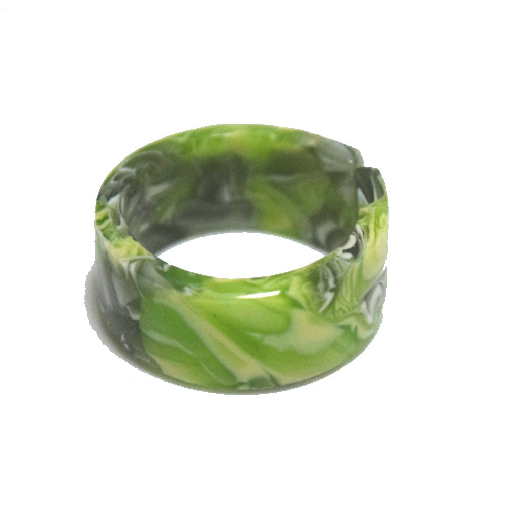 women acrylic resin finger rings jewelry open cuff design bulk