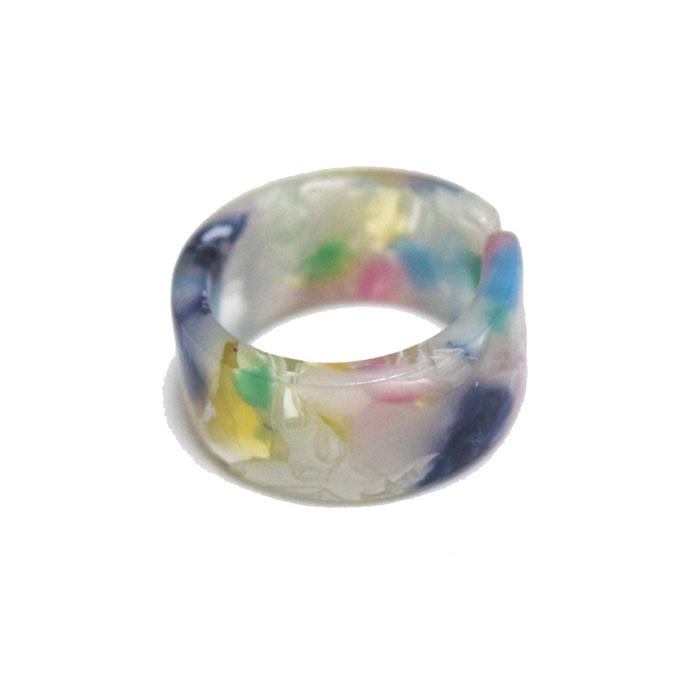 women acrylic resin finger rings jewelry open cuff design bulk