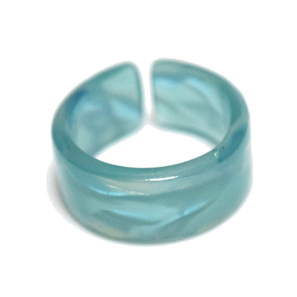 women acrylic resin finger rings jewelry open cuff design bulk