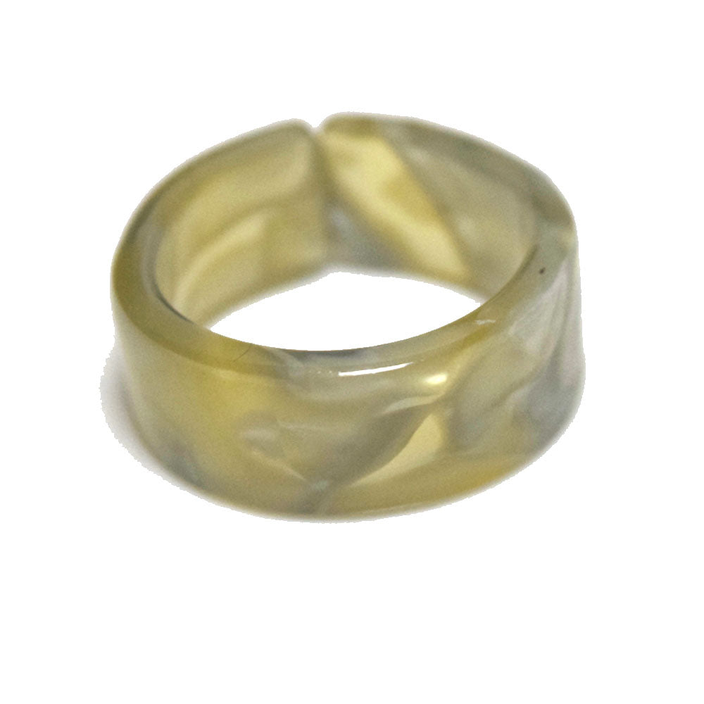women acrylic resin finger rings jewelry open cuff design bulk