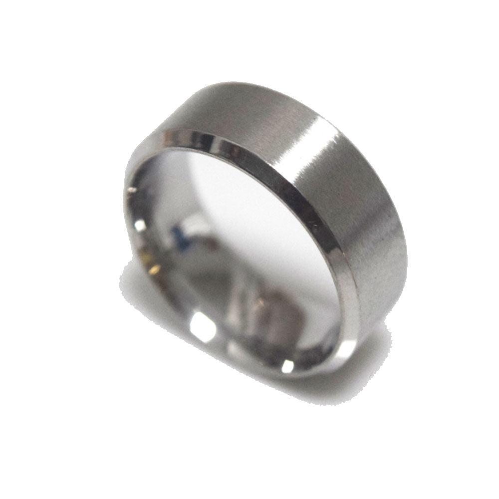 trendy high quality party wedding 8mm thick stainless steel statement band ring men finger rings jewelry fashion accessories
