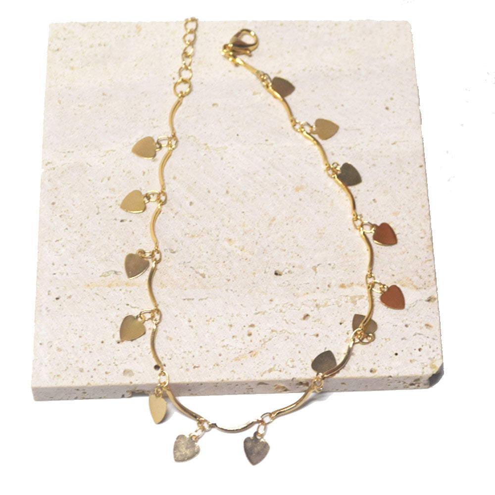 korean brass alloy butterfly star heart charm dangles anklet bling foot ankle bracelet jewelry