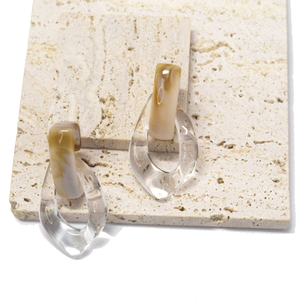 fancy acetate acrylic plastic resin door knocker earrings jewelry women earring