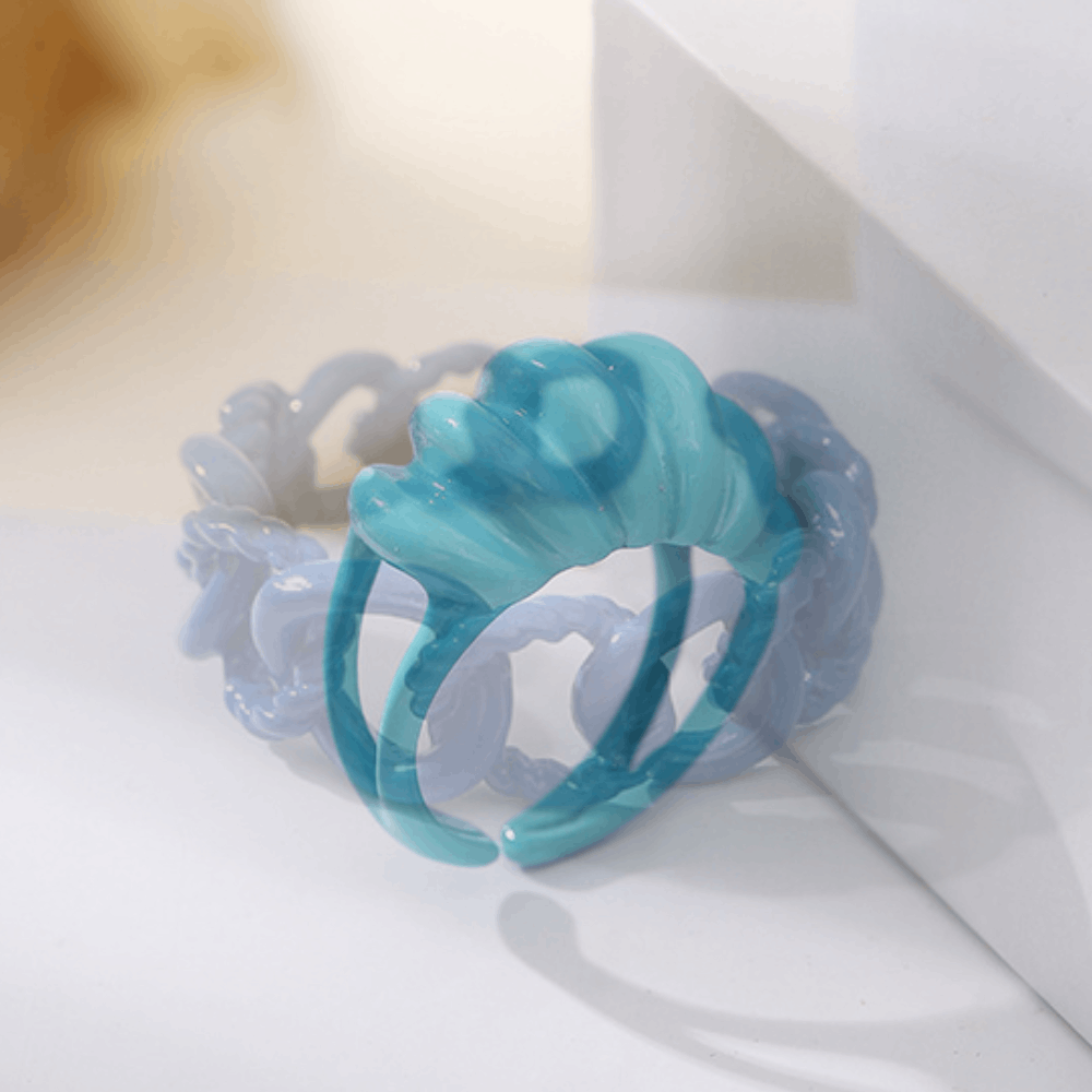 fashion chunky macaron finger metal enamel color open cuff resizable finger ring jewelry women bulk antique