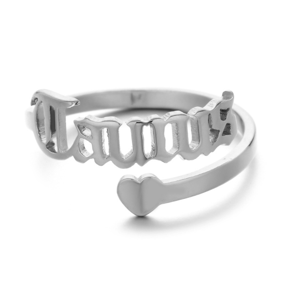 female stainless steel vintage zodiac rings finger ring for women ring
