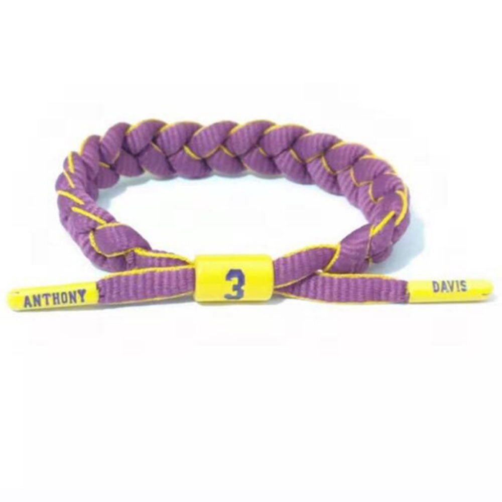 Basketball Sport Competition Fans shoelace bracelet braided for NBA SPORTS cheering squad
