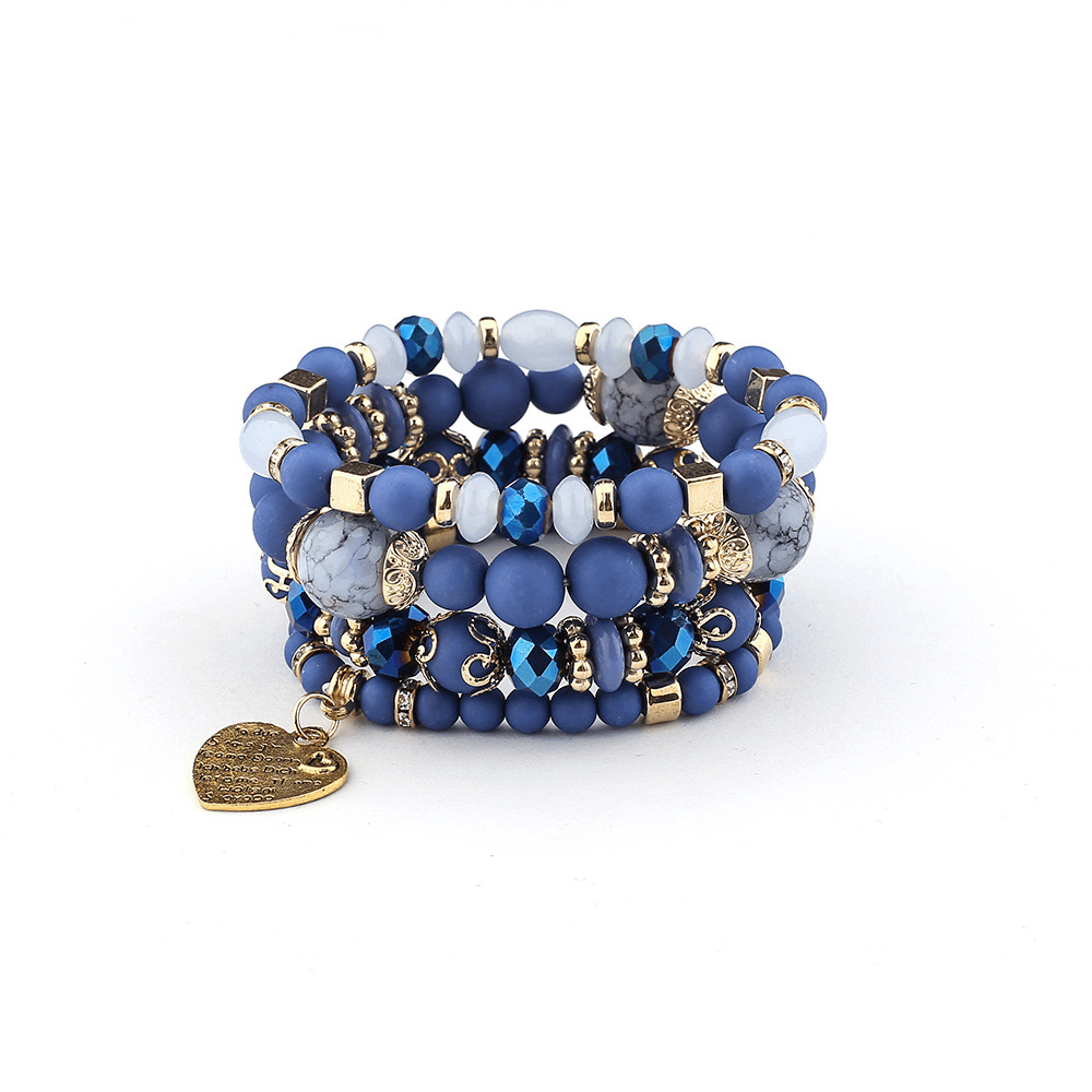 handmade behemian stackable presious beads beaded bracelet specialty with inspirational charm bracelets jewelry