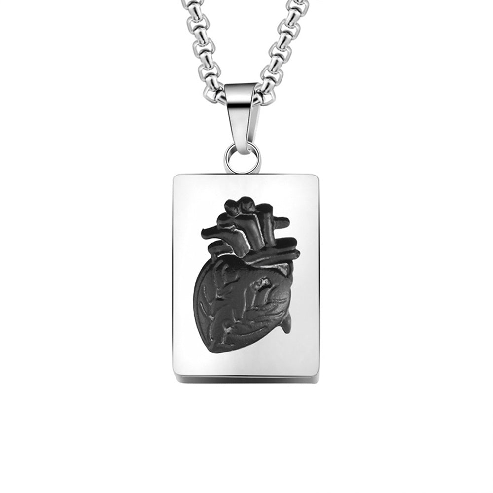 fashion his and hers stainless steele necklace with heart dainty couple lover pendant necklaces jewelry