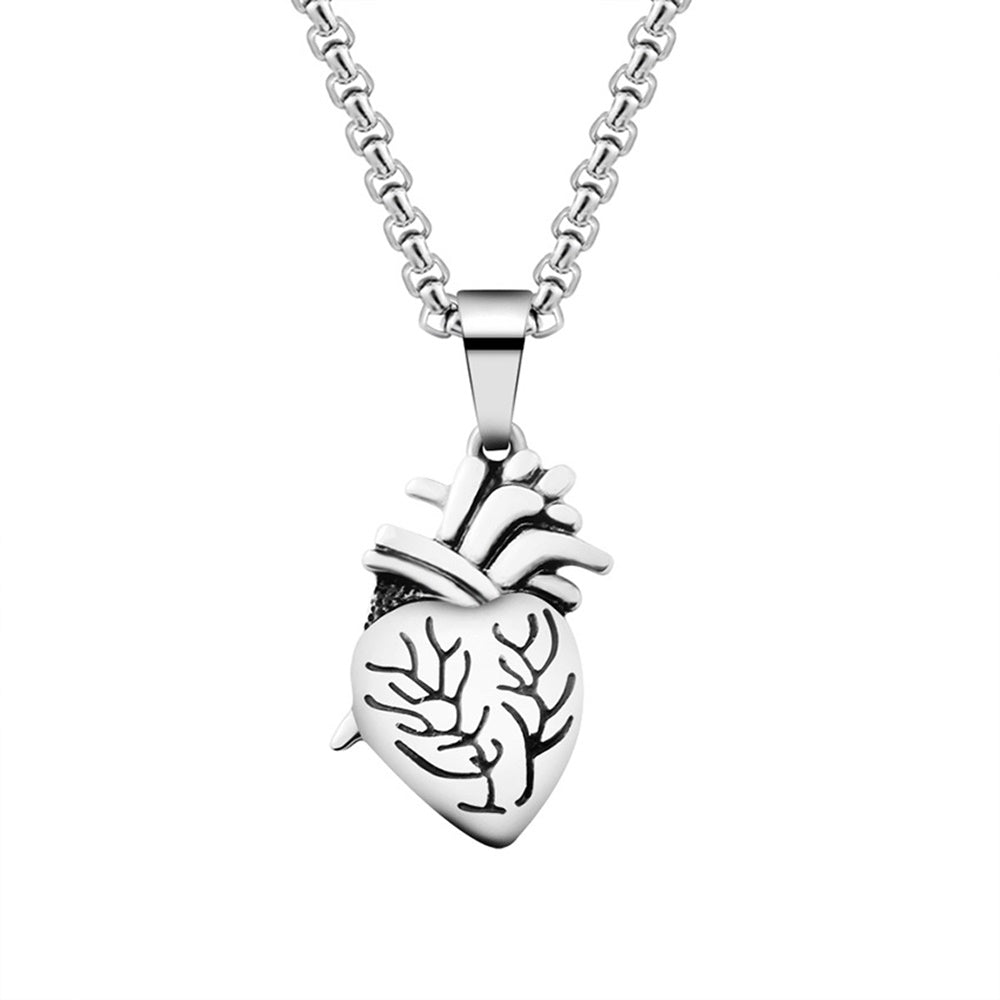 fashion his and hers stainless steele necklace with heart dainty couple lover pendant necklaces jewelry