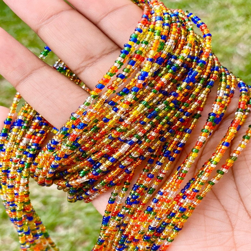 handmade stretchy glass seed beads waist belly chain 2pcs a set for women elastic cord 80cm body jewelry