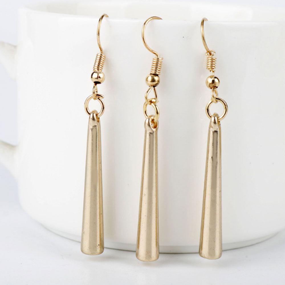 alloy cosplay vertical long dragon ball bar drop dangle zoro bar pendant earring jewelry