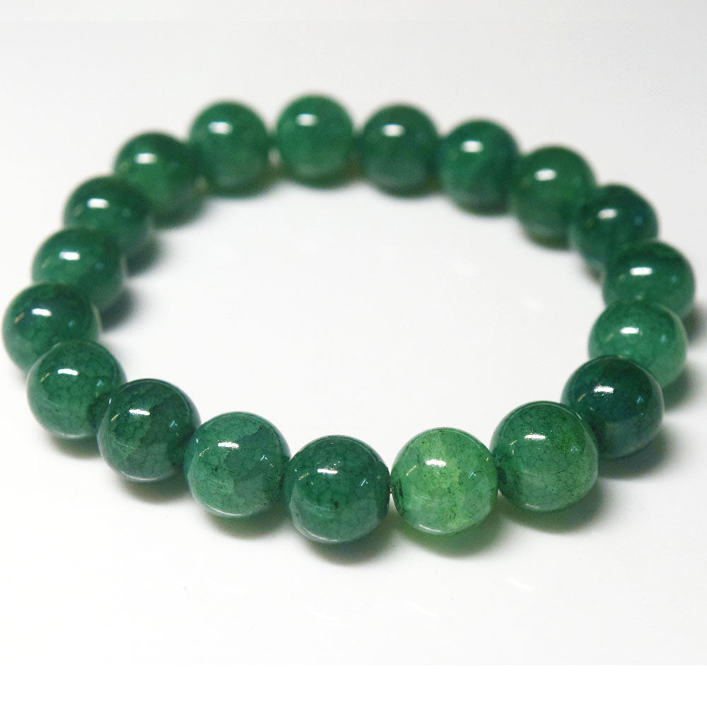 cheap handmade 10mm glass made stone like beads beaded bracelet jewelry