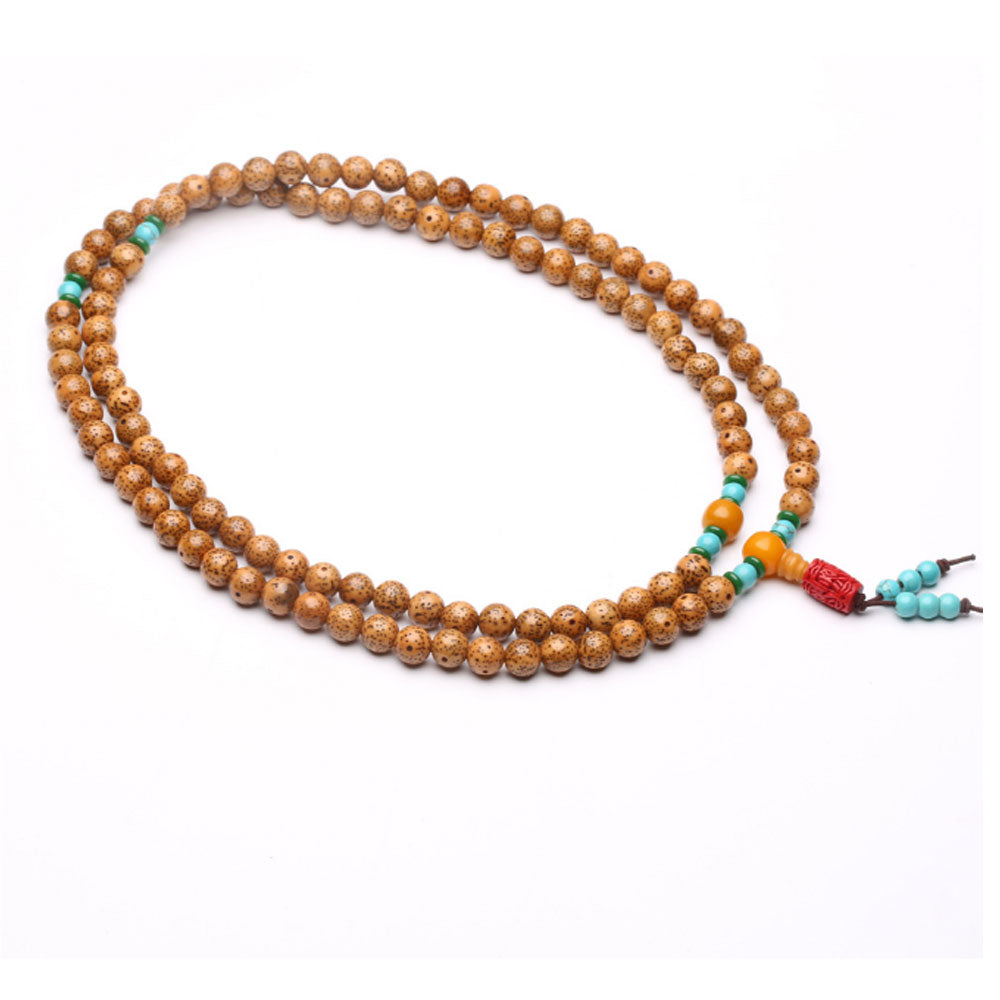 handmade 8mm Starmoon bodhi beads mala necklace bracelet 108 mala beads