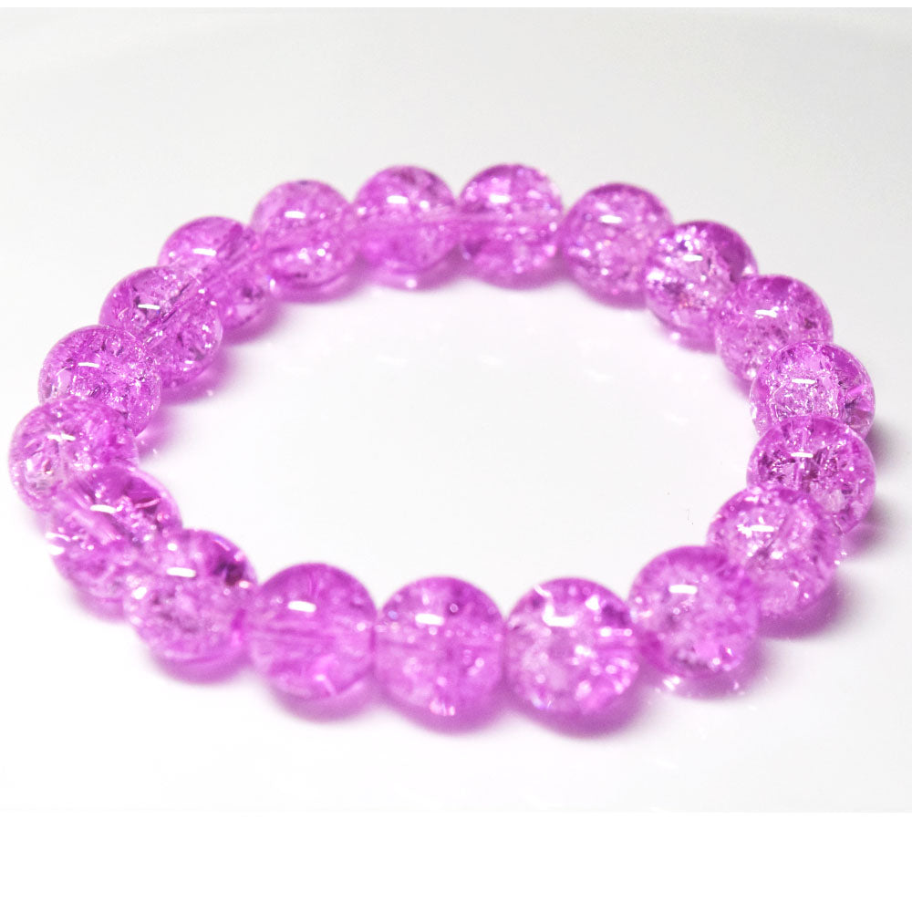 cheap handmade 10mm glass made stone like beads beaded bracelet jewelry
